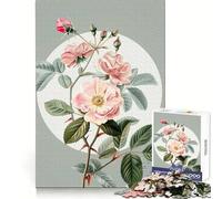 Shining Rosa Lucida Flower Puzzles for Adults 1000 Pieces Strengthen Memory Stress Relief Smooth Edge Heartfelt Gift 50x75cm