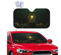 Shining Star Windshield Sun Shade for Car Personalized Window Sunshades Foldable Sun Heat Uv Rays Visor Protector to Keep Your Vehicle Cool for Universal Cars SUV Truck 51x27.5 Inch