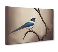 Shining Swallow Bird Canvas Print | Gallery Wrapped 30mm Frame Wall Art | 30x20 inches | Ready to Hang | Contemporary Animals Picture | Living Room Bedroom Lounge Office