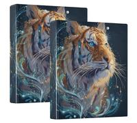 Shining Tiger 3 Ring Binders 1.5 Inch Clear View Three Ring Binders Versatile Binder Fits 200 Sheets 2 Pack