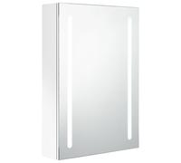 (shining white, 50 x 13 x 70 cm) vidaXL LED Bathroom Mirror Cabinet Washroom Wall Cabinet Storage Vanity Unit