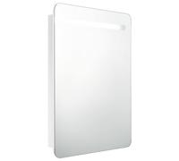 (shining white) vidaXL LED Bathroom Mirror Cabinet Washroom Wall Cabinet Storage Vanity Unit