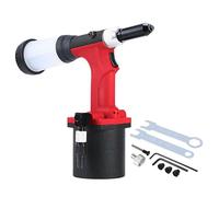 SHININGEYES Heavy Duty Air/Hydraulic Rivet Gun Professional Riveting Tool 1/4" air Power Tool Self Suction Style (Self Suction Style)