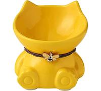 Shiningirl Raised Cat Food Bowls Water Bowls for Kitten Tilted Elevated Pet Bowl Dish Stress-Free Cat Feeding Bowls for Cats and Small Dogs