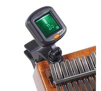 ShiningLove Kalimba Tuner Thumb Piano Special Tuner, Rotatable Clip-On Digital Tuner Thumb Piano For Beginners Teenagers Thumb Piano Accessories for Guitar, BASS, Ukulele Black