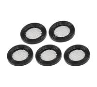 ShiningUU 5pcs 3/4" Black Rubber Flat Washers for with Stainless Steel Mesh, Universal Rubber Washers for Tap, Shower Hose, Garden Hose & Water Filter