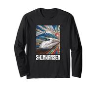 Shinkansen Japan Bullet Train Anime Japanese Kanji Souvenir Long Sleeve T-Shirt