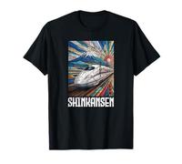 Shinkansen Japan Bullet Train Anime Japanese Kanji Souvenir T-Shirt