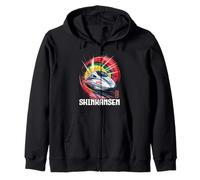 Shinkansen Japan Bullet Train Retro Japanese Kanji Souvenir Zip Hoodie