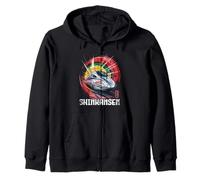 Shinkansen Japan Bullet Train Retro Japanese Kanji Souvenir Zip Hoodie