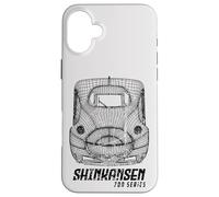 Shinkansen Japan N700 Bullet Train Japanese Souvenir Design Case for iPhone 16 Plus