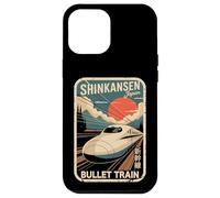 Shinkansen Japan Retro Postcard Japanese Kanji Bullet Train Case for iPhone 12 Pro Max