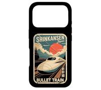 Shinkansen Japan Retro Postcard Japanese Kanji Bullet Train Case for iPhone 17 Pro