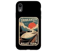 Shinkansen Japan Retro Postcard Japanese Kanji Bullet Train Case for iPhone XR