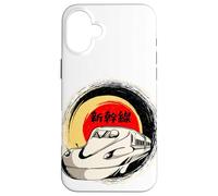 Shinkansen Japanese Bullet Train for Mad about Trains Case for iPhone 16 Plus