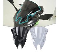SHINKXMT Compatiable for KA&WA&SA&KI Ninja 500 /ABS/SE Accessories 2024 2025 Motorcycle Windscreen Windshield Wind Deflector Protector Fairing Double-Layer Bubble Wind Shield (Grey Smoke)