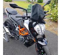 SHINKXMT Racing Windscreen Parabrisas para Moto Front Fairing Visor Viser Screen Windshield Protector fit for K&T&M Duke 390 Duke250 DUKE 125 Parts 2017-2023 (Black Smoke)