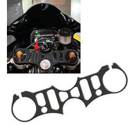 SHINKXMT Top Clamp Triple Tree Pad yzfr7 Real Carbon Look Tank protector 3D Motorcycle Tank Pad Decal Emblem Protector Compatible for Ya&ma&ha YZF-R7 YZF R7 YZFR7 2022-2024