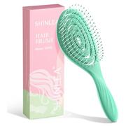 Hair Brush，SHINLEA Detangle Hair Brush, Detangling Wet & Dry Hair Brush Spiral Hairbrush for Women, Men, kids, Glide Through Tangles For All Hair Types (Green)