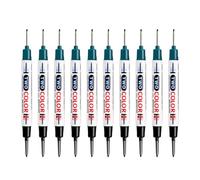 SHINLHUA 10Pcs Professional Long Nose Markers, 20Mm Tip, Black green