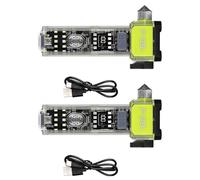 SHINLHUA 2PCS Portable Flashlight with Window Breaker Function for Situation Multifunction Survival Flashlight