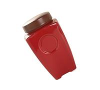 SHINLHUA Ceramic Keepsakes Holder, Handcrafted Pet Memorial Urn, Red