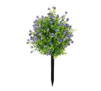 SHINLHUA Colorful Artificial Flower Stake for Cafe, PurBlue