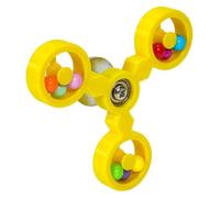 SHINLHUA Colorful Rotating Windmill Toy Safe Chewing, Yellow