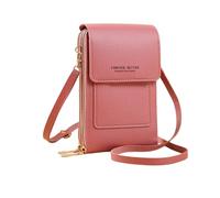SHINLHUA Crossbody Bag with Display Window for Phone Access, A