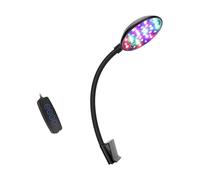 SHINLHUA Easyly to Install Small LED Clip Light for Aquariums Adjustable Brightness and for Plant Growth Pet Fish Accessory
