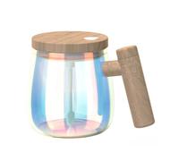 SHINLHUA Electric Mixings Cup Waterproof Stirring Coffee Cup Portable Highly Borosilicate Glass Mug for Travel Protein