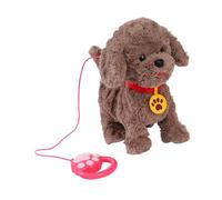 SHINLHUA Electric Toy Plush Dog with Simulation Real Pet Actions and Sounds for Children Engaging Imaginative Play Companion Electric Moving Plush Dog Toy