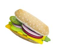 SHINLHUA Perceived Fabric Hamburger Playset Promotes Grasps on Learning and Neat Storage Routines Recyclable Perceived Hamburger Puzzle Set