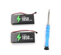 SHINLHUA Screwdriver Included Controller Battery Pack 2 Pack 1850mWh 3.7V Rechargeable Cell, Built for Internal Left and Right Controller Repair Work