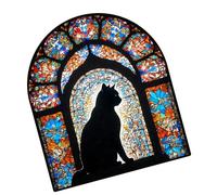 SHINLHUA Sophisticated Wooden Assembly Game Beautiful Kitten Statue with Secret Storage Space for and Small Items Stress Relief Dolls