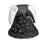 SHINLHUA Unique Skeleton Shaped Controller Organizers Stable Structure Soft Rubber Construction Gaming Gear Storage Solution Multiple Device Skull Display Stand for Controllers Headsets Phones None
