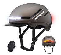 Shinmax Bike Helmet with Turn Signals, NTA Certified up to 45km/h, Bicycle Helmet for Men Women with USB Rechargeable Rear Light, Viser, Cycling Helmet for E-Bike & S-Pedelec,Scooter, Commuter, Adults