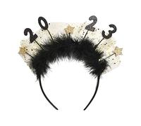 Shinning 2023 Number Shape Headband Festival Hair Hoop Performances Headpiece Halloween Party Costume Prop Unisex Wash Face Headbands For Women Girls Wash Face Headband With Arabic Star
