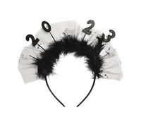 Shinning 2023 Number Shape Headband Festival Hair Hoop Performances Headpiece Halloween Party Costume Prop Unisex Wash Face Headbands For Women Girls Wash Face Headband With Arabic Star