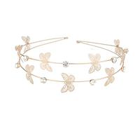 Shinning Rhinestone Thin Side Headband Multi Layered Butterfly Moon Star Shape Hair Hoop Women Wedding Party Headwear