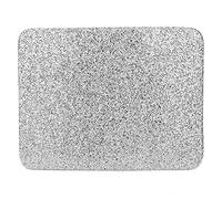 Shinning Sequins Nail Art Table Mat Cushion Pad Pillow Hand Holder Hand Rest Cure Tool (Silver mat)