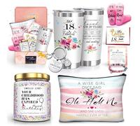 ShinnyWis 18th Birthday Gifts for Girls,18th Birthday Decorations for Girls Daughter Sister Her Girlfriend,Tumblers Gifts Set for 18 Year Old Girl Birthday Gifts Ideas
