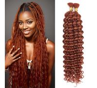 Shinon Human Braiding Hair for Boho Braids Virgin Hair Weave 100g Unprocessed Human Hair Bundles Human Hair Extensions (350#, 20")