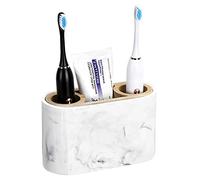 Shinowa Toothbrush Holder,Premium Toothbrush Organizer,Bathroom Storage Organizer for Electric Toothbrush, Toothpaste, Razor, Comb - Ink White