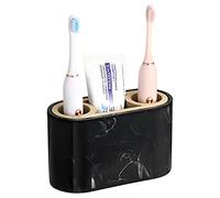 Shinowa Toothbrush Holder,Premium Toothbrush Organizer,Bathroom Storage Organizer for Electric Toothbrush, Toothpaste, Razor, Comb, Ink Black