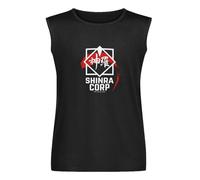 Shinra Corps Unisex Sleeveless T-Shirt Vests Top Black Mens Tank Tee S