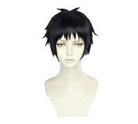 Shinra Kusakabe Fire Force Wigs Short Black Heat Resistant Synthetic Hair Anime Costume Cosplay Wig+ Wig Cap One Size Shinra Kusakabe