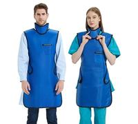 SHINRAY 0.5mmpb Xray Lead Apron for Xray with Thyroid Shield Collar,Lead Gown,Dental Xray Shield…, 0.5mmpb Lead Apron+thyroid Shield, XL