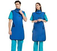 SHINRAY 0.5mmpb Xray Lead Apron for Xray with Thyroid Shield Collar,Lead Gown,Dental Xray Shield, 0.5mmpb Lead Apron+thyroid Shield 2, XL