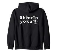 Shinrin-yoku Forest Bathing Japanese Nature Therapy Zen Zip Hoodie